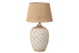 Lampe de bureau en céramique ratán 40x40x70 cm