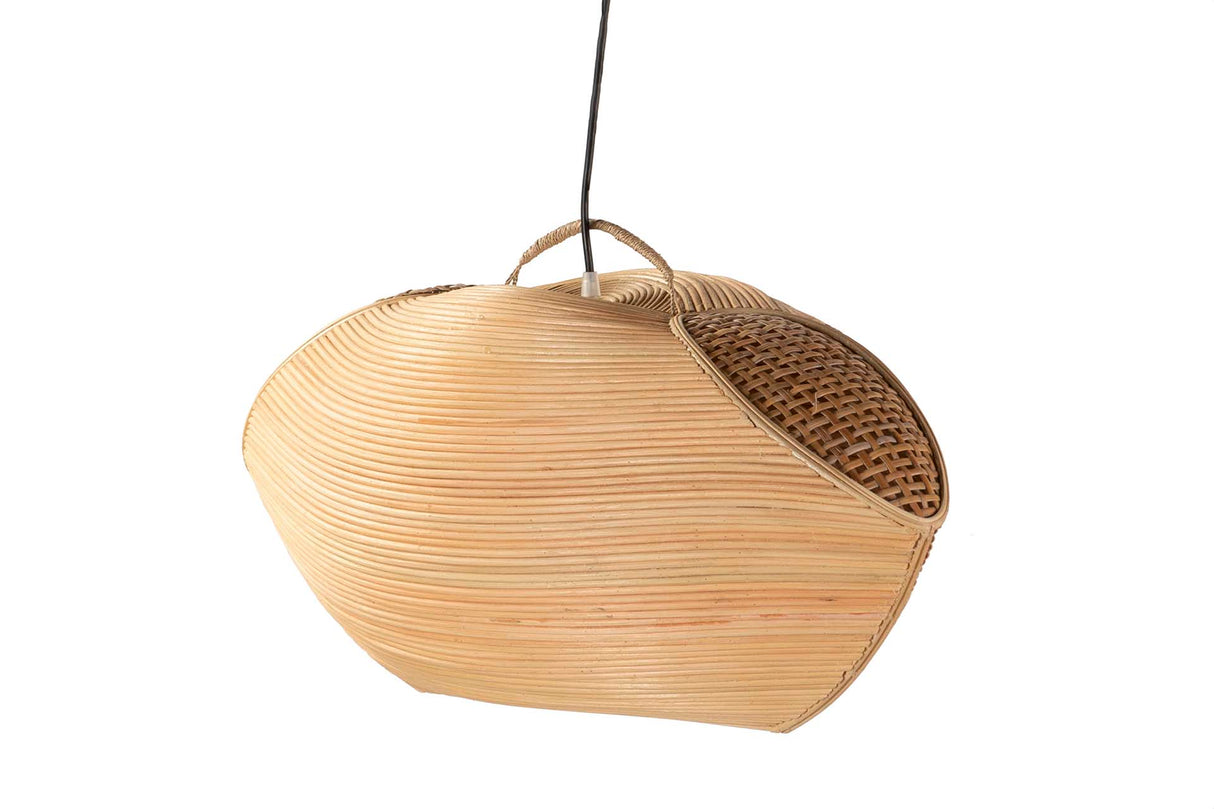 Lampe à toit mimbre 68x35x33 cm