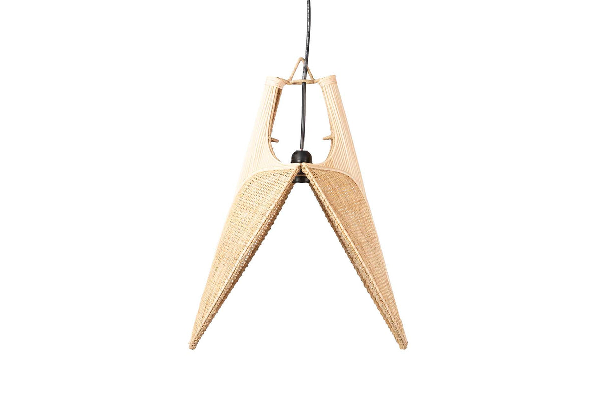 Lampe de toit en osier naturel 60x60x40 cm