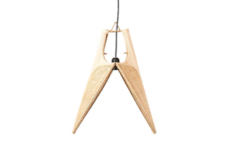 Lampe de toit en osier naturel 60x60x40 cm