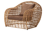 Natural Wicker 120x110x90 cm Sessel
