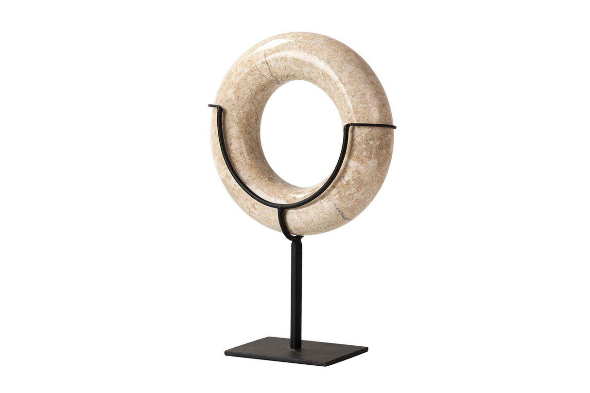 Figura decorativa White Circle 18x8x28 cm