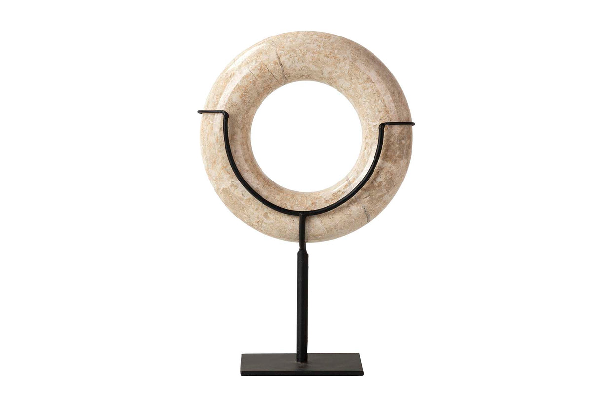 Figura decorativa White Circle 18x8x28 cm