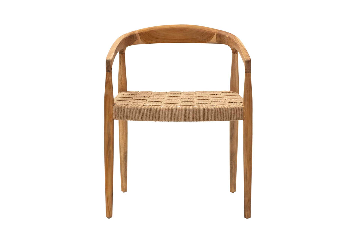 Chaise de bois de bois teka 58x55x72 cm