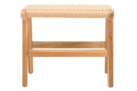 BANCO MADERA TEKA NATURAL 50x36x44 CM