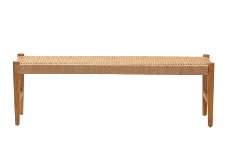 BANCO MADERA TEKA NATURAL 140x41x46 CM