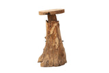 Koulova 30x30x75 cm tabouret en bois de teck naturel