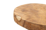 Koulova 30x30x75 cm tabouret en bois de teck naturel