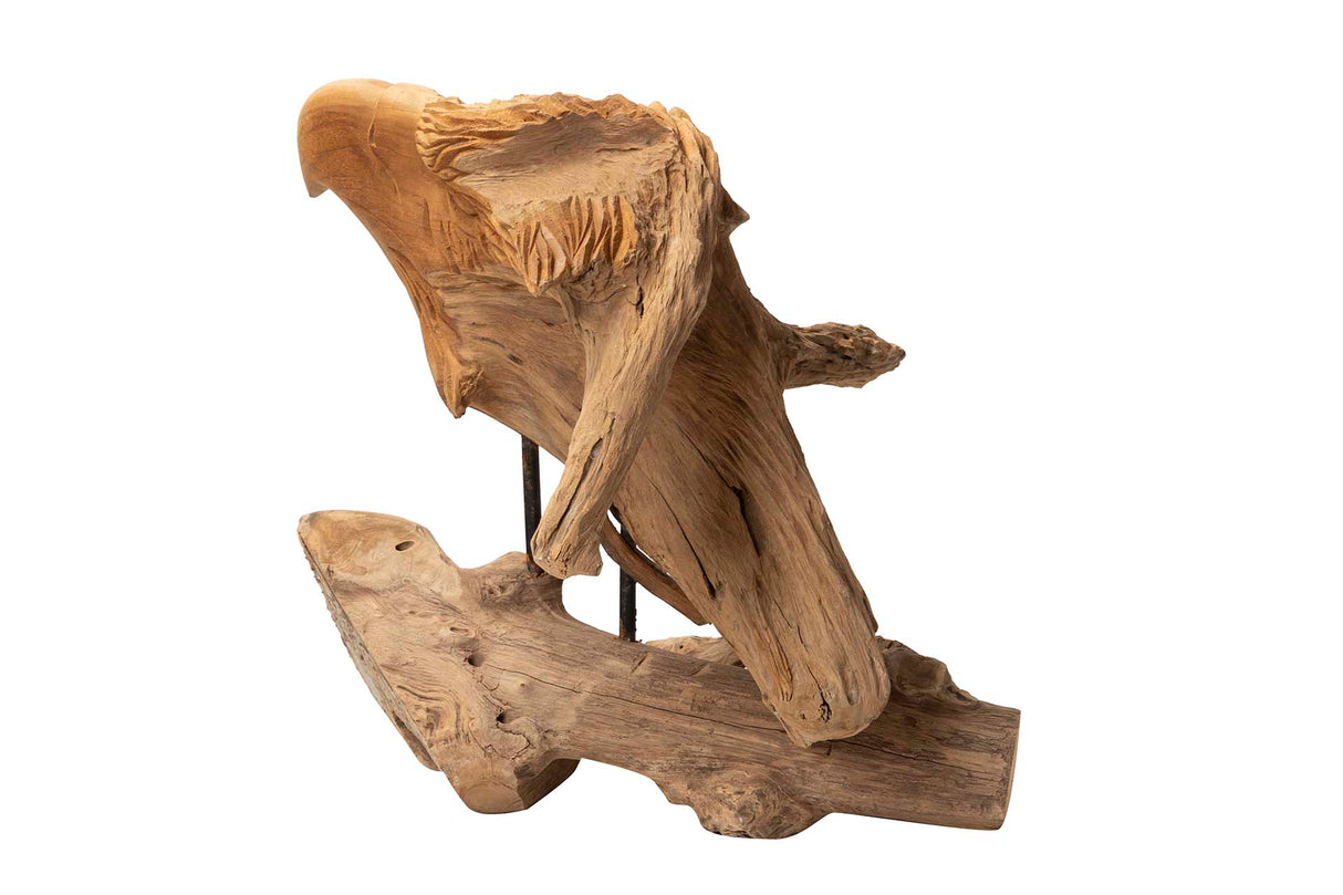 Dekorative Figur Teakholz Holz Aguila 40x25x30 cm