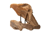 Dekorative Figur Teakholz Holz Aguila 40x25x30 cm