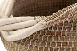 Panier de fibres naturelles 48x48x35 cm