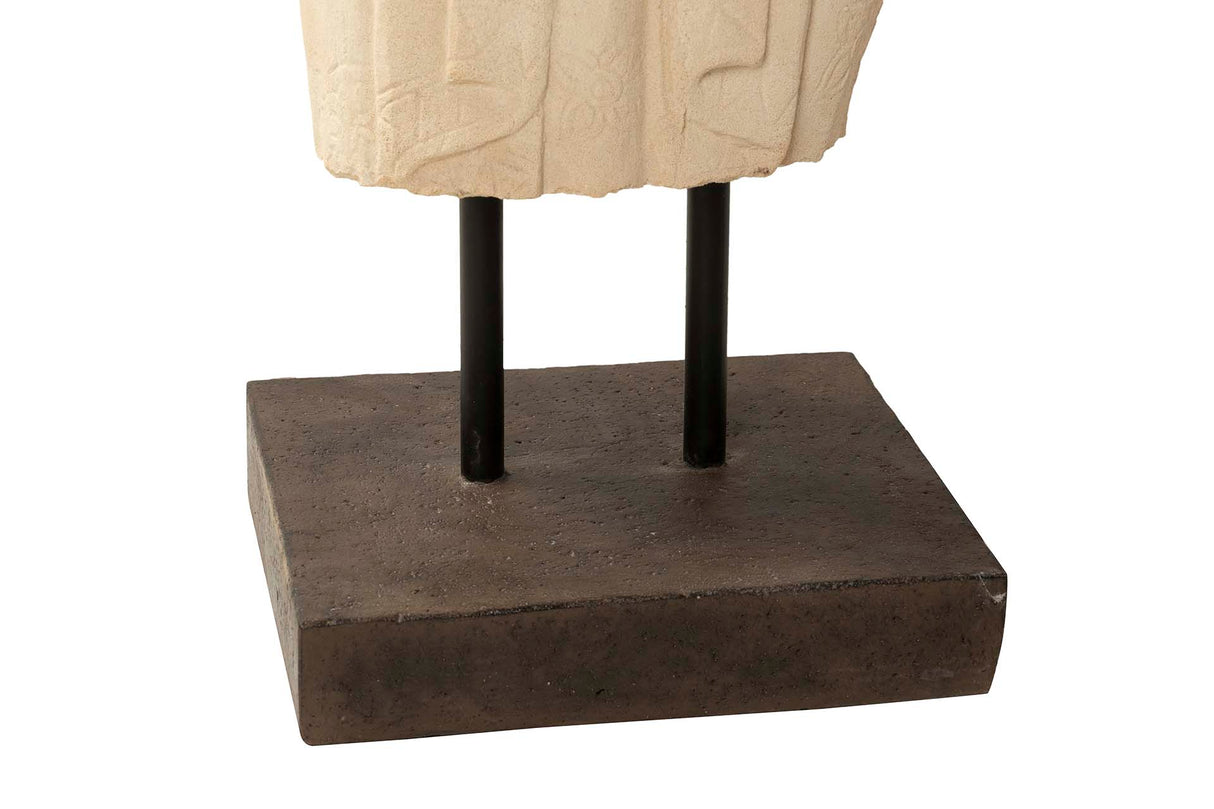 Torso da figura Terracota branca 40x35x130 cm