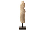 Figure Torse Blanc Terracotta 40x35x130 cm