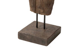 Figure Torse Man Brown Stone 20x20x70 cm