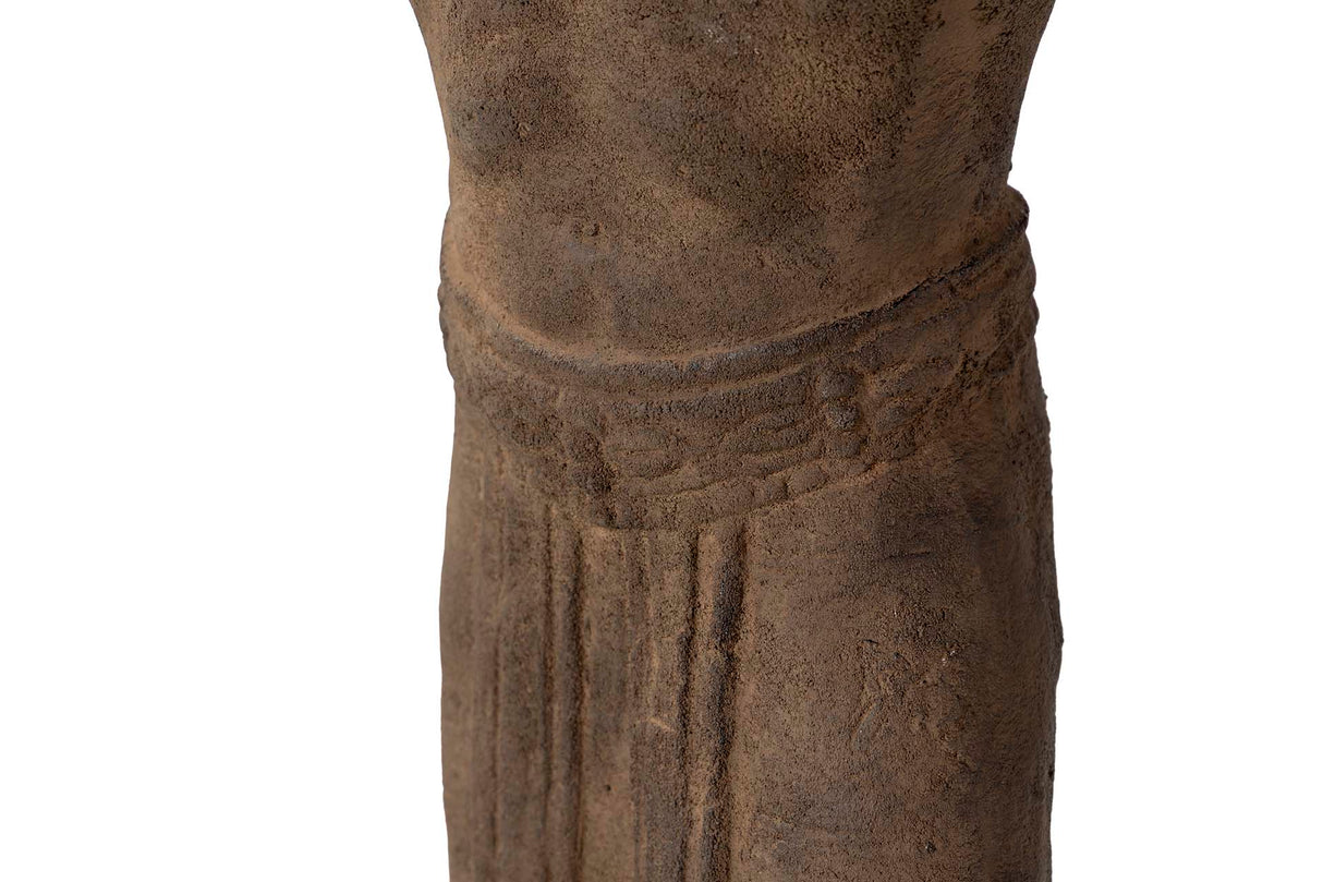 Figura Torso Man Brown Stone 20x20x70 cm