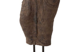 Figur Torso Frau Brauner Stein 20x20x60 cm