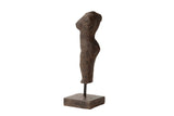 Figur Torso Frau Brauner Stein 20x20x60 cm