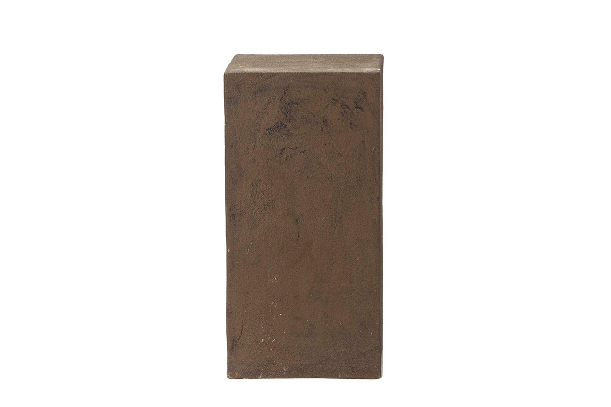 PEDESTAL TERRACOTA MARRON 35x35x70 CM