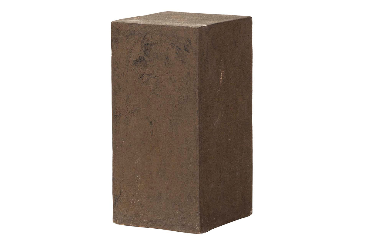 PEDESTAL TERRACOTA MARRON 35x35x70 CM