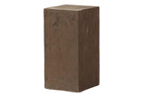 PEDESTAL TERRACOTA MARRON 35x35x70 CM