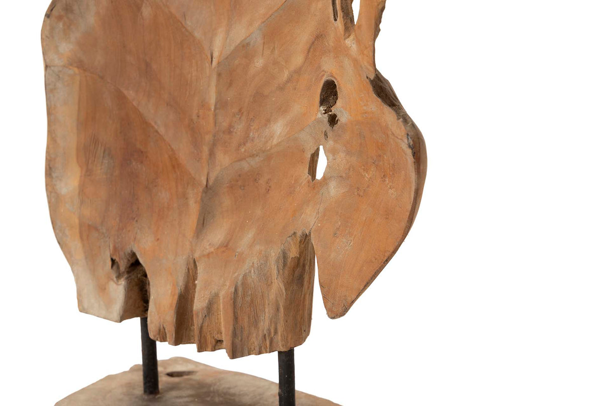 Figura decorativa Teka Wood Sheet 35x14x85 cm