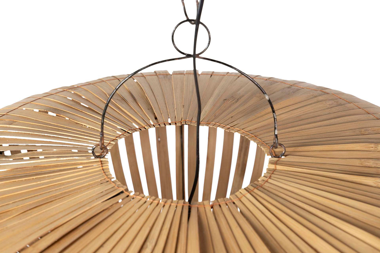 Lampada del tetto Bambu naturale 80x80x30 cm