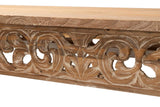 Console in legno in teak naturale 230x56x134 cm