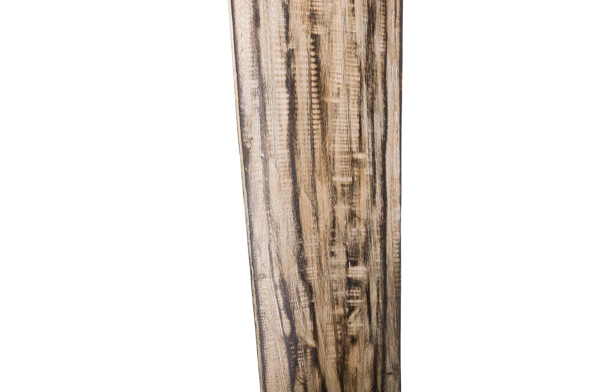 FIGURA DECORATIVA MADERA MARRON 34x30x185 CM