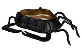 Crabe en aluminium noir champanera 68x53x17 cm