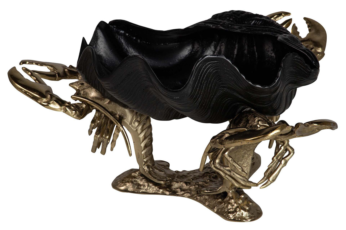 Homard en aluminium doré champanera 68x68x30 cm