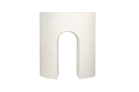 Table / tabouret auxiliaire blanc sédit 41x41x47 cm