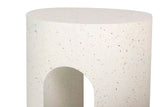 Table / tabouret auxiliaire blanc sédit 41x41x47 cm