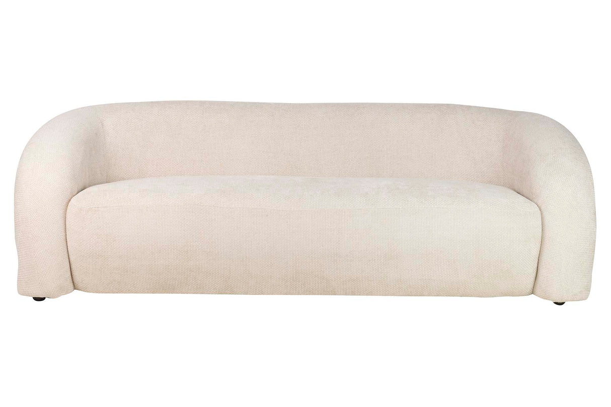 SOFA CHENILLA BEIGE BLOSSOM 200x89x61 CM