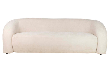 SOFA CHENILLA BEIGE BLOSSOM 200x89x61 CM