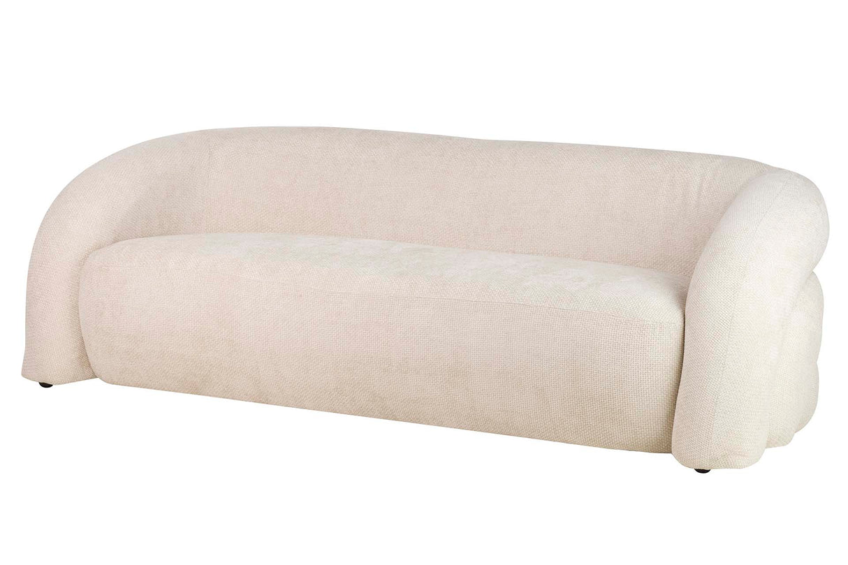 SOFA CHENILLA BEIGE BLOSSOM 200x89x61 CM