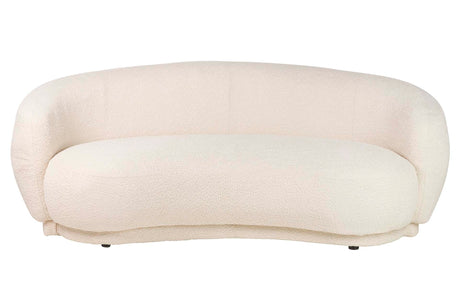 SOFA BOUCLE BEIGE LUNA 191x93x73 CM