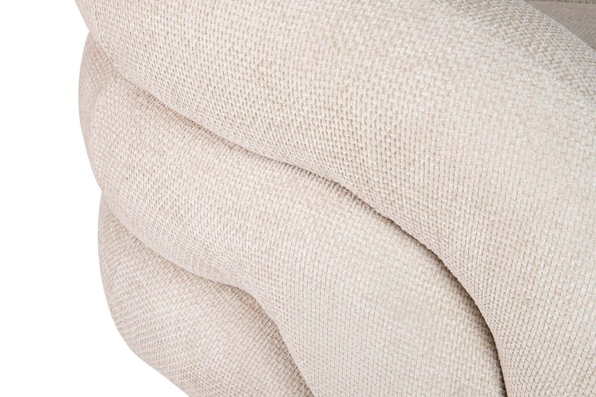 BUTACA CHENILLA BEIGE FLUX 100x89x60 CM