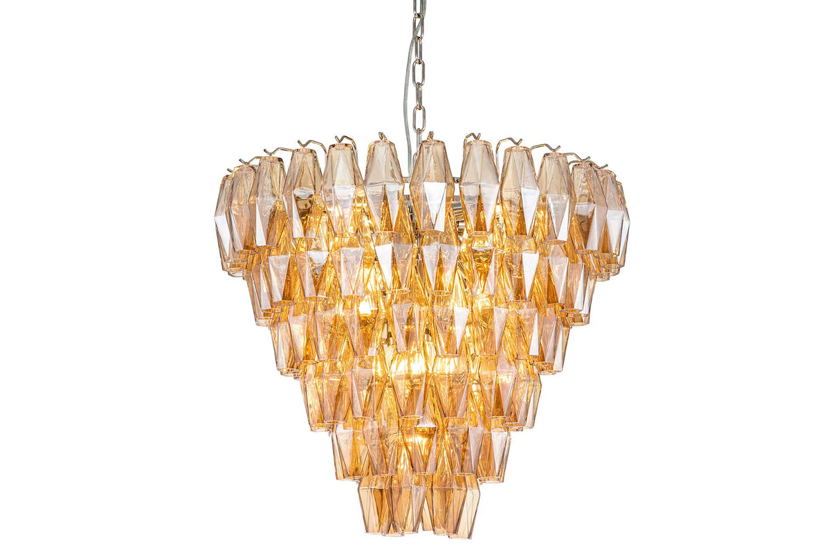 Lampe à toit en métal décalé 65x65x85 cm