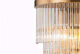 APLIQUE PARED CRISTAL METAL DORADO 33x17x34 CM
