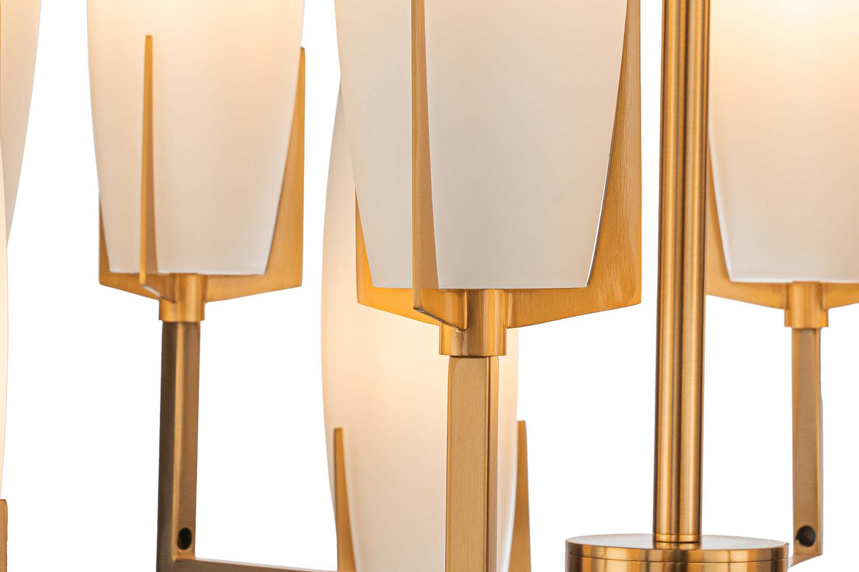 LAMPARA TECHO METAL CRISTAL 92x92x99 CM