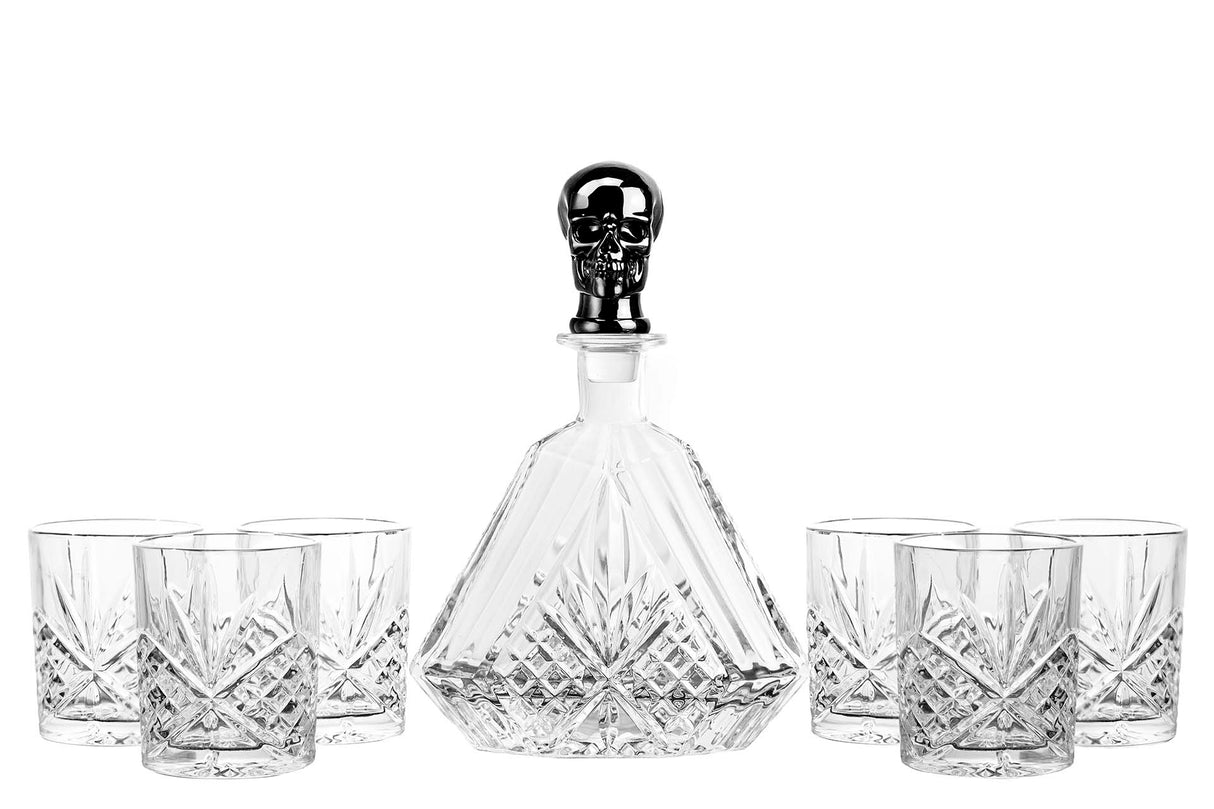 SET 7 PIEZAS WHISKY CRISTAL 630 ML