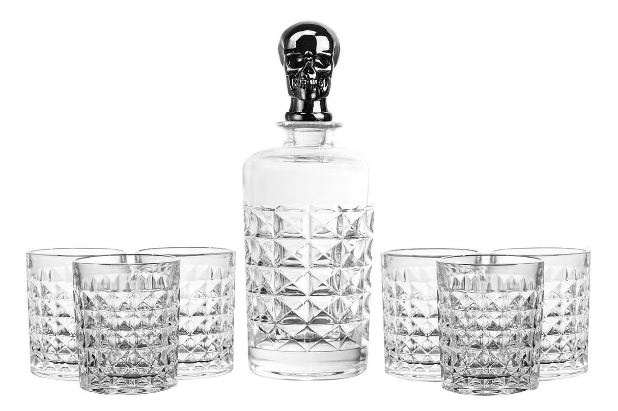 Definir 7 peças Whisky Crystal 750 ml