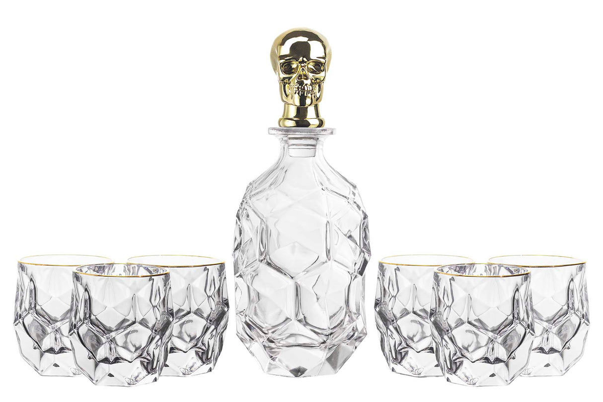 Definir 7 peças Whisky Crystal 750 ml