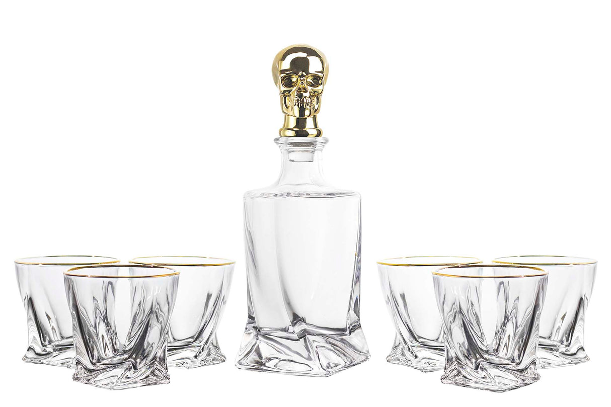 Definir 7 peças Whisky Crystal 750 ml