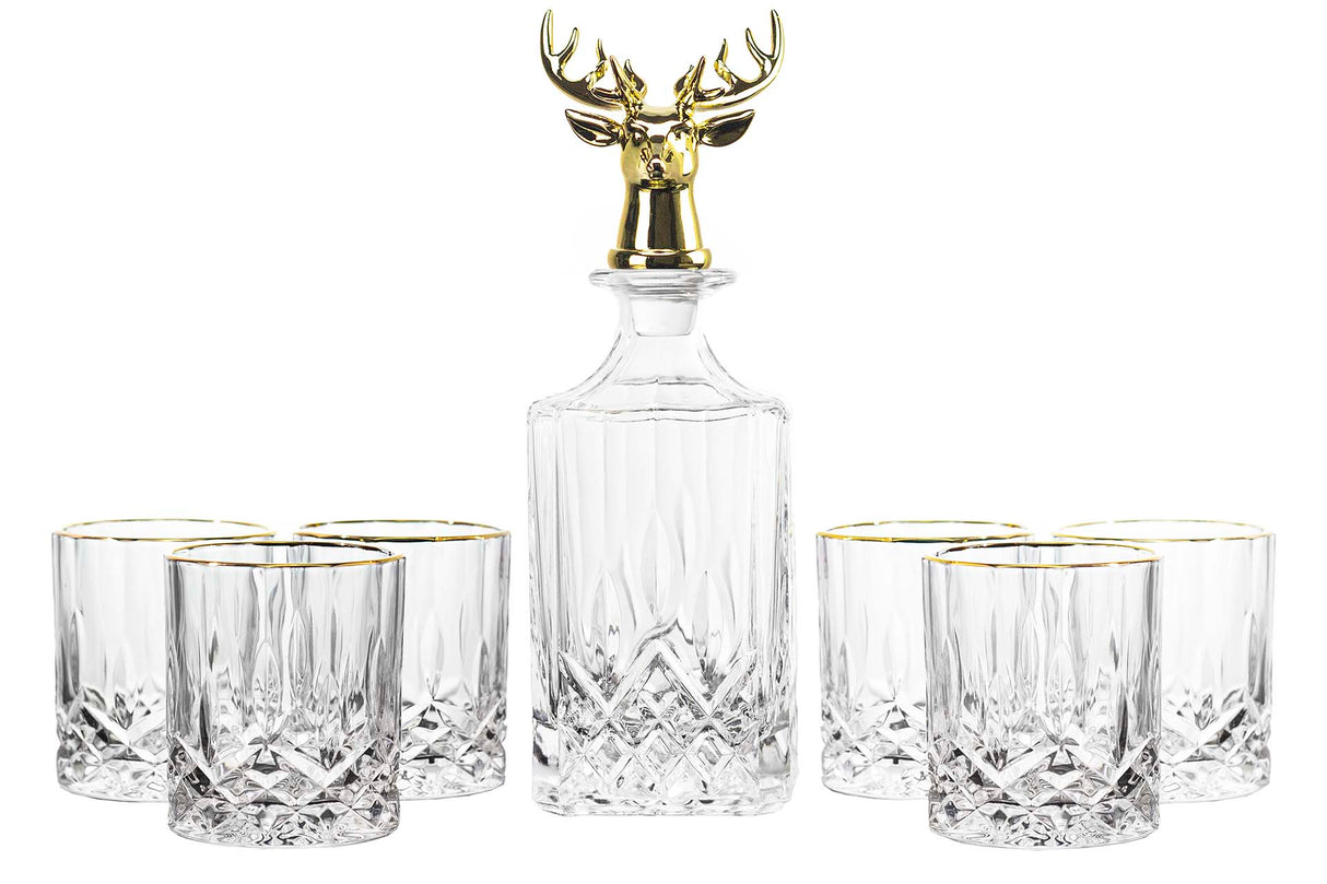 Definir 7 peças Whisky Crystal 720 ml