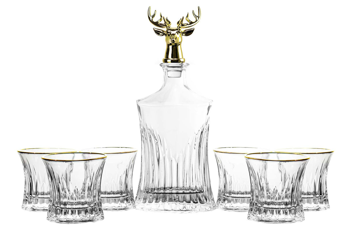 Definir 7 peças Whisky Crystal 700 ml