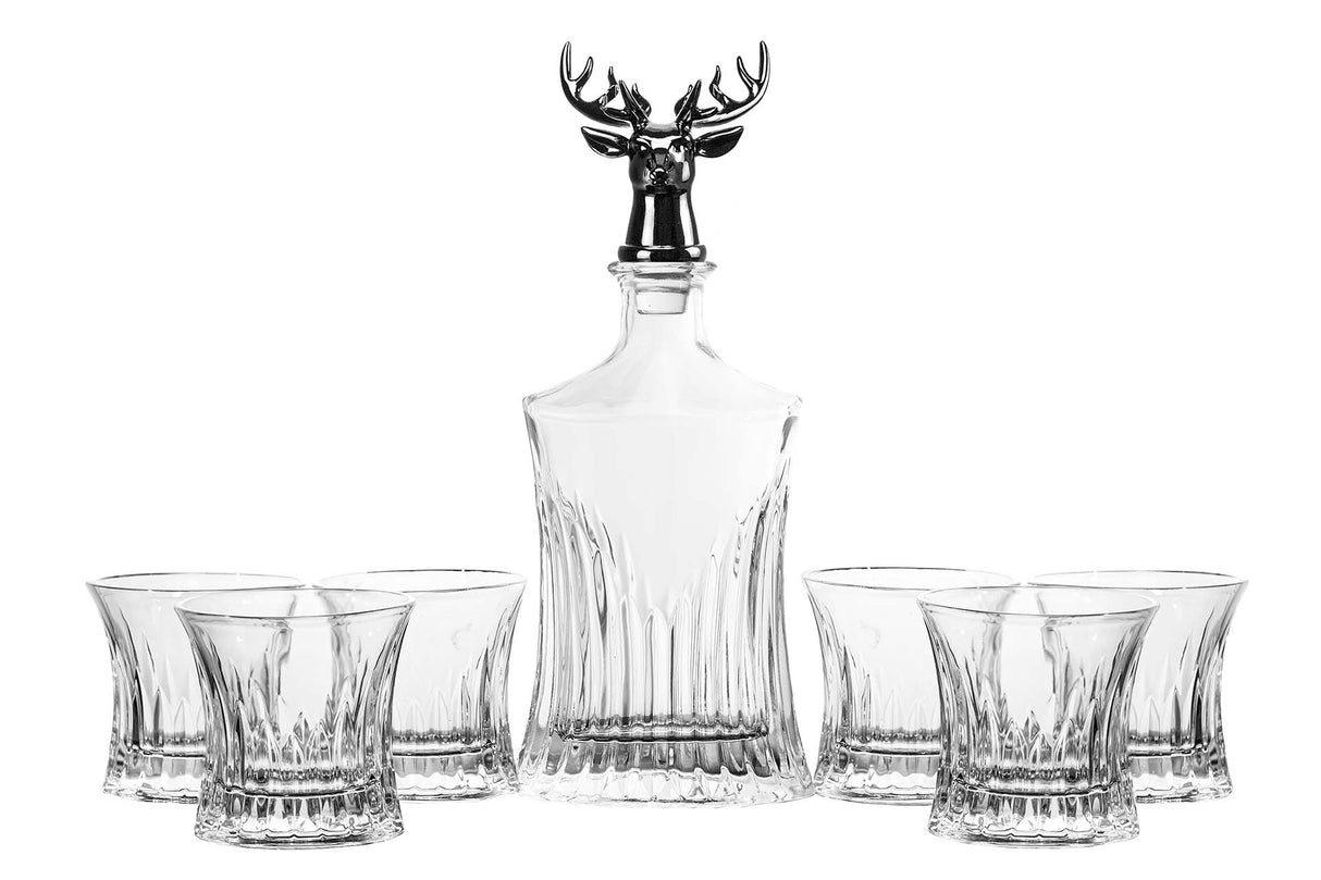 Régler 7 pièces Whisky Crystal 700 ml