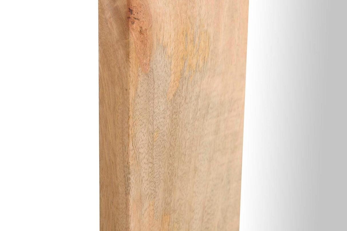 ESPEJO MADERA MANGO MARRON 100x3x100 CM