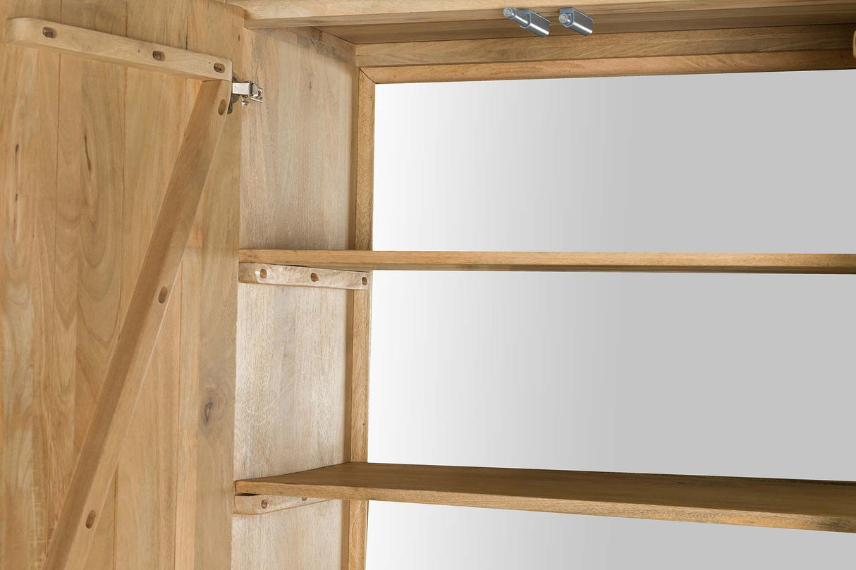 CABINET MADERA MANGO MARRON MYRA 120x45x200 CM