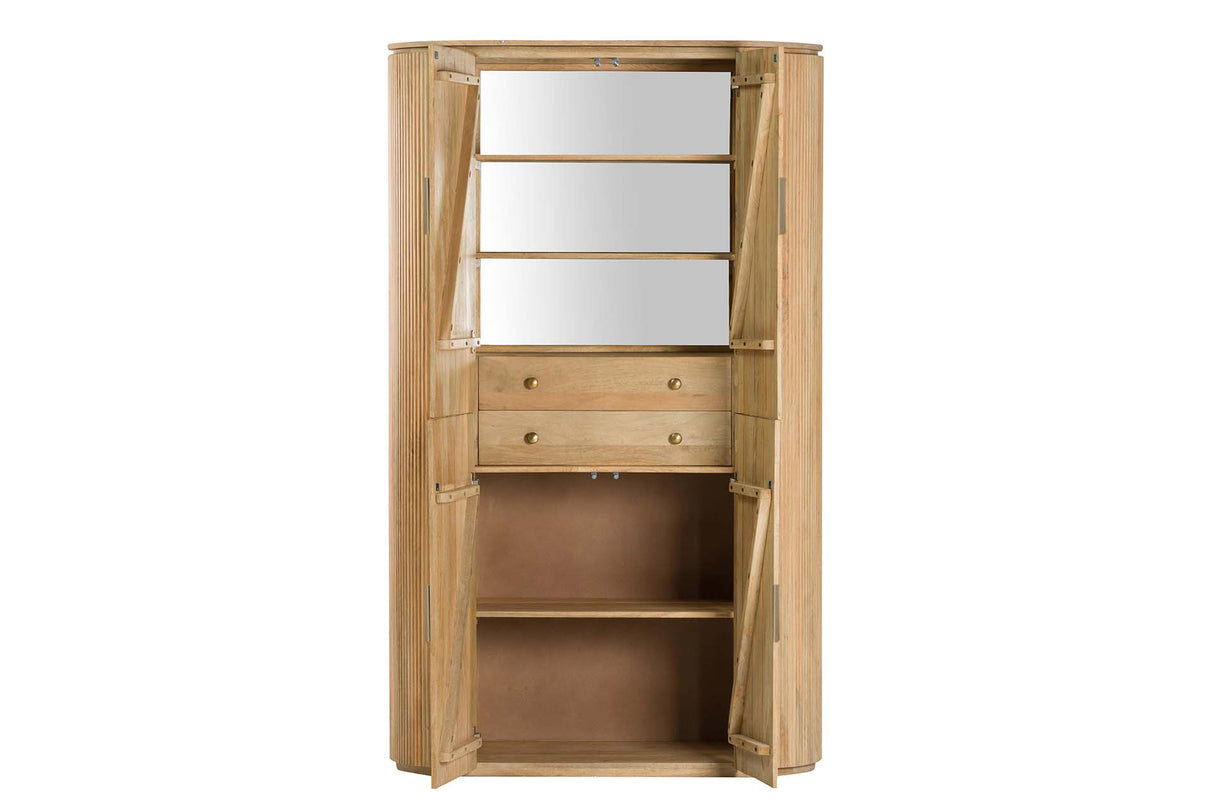 CABINET MADERA MANGO MARRON MYRA 120x45x200 CM